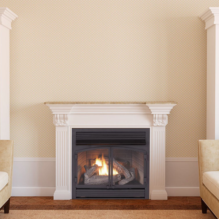 Flush Wall Mount Gas Fireplace